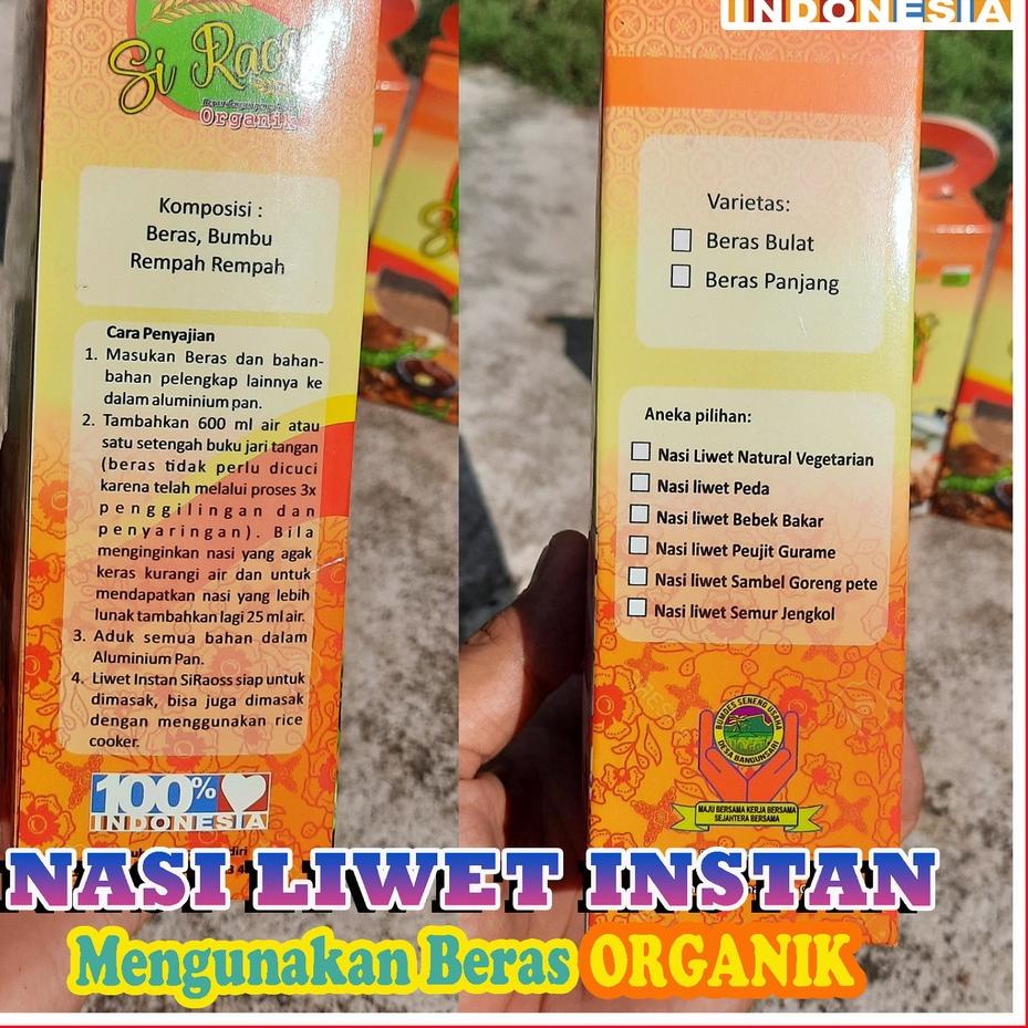 

Grosir/5.5 SALE/5.5 Product HOT/TERLARIS/「⭐Terbaru 3.3」 NASI LIWET INSTAN BERAS ORGANIK / Nasi Liwet Instan Khas Ciamis / Nasi Liwet Instan Si Raoss 【Penjualan Terbaik】✅COD