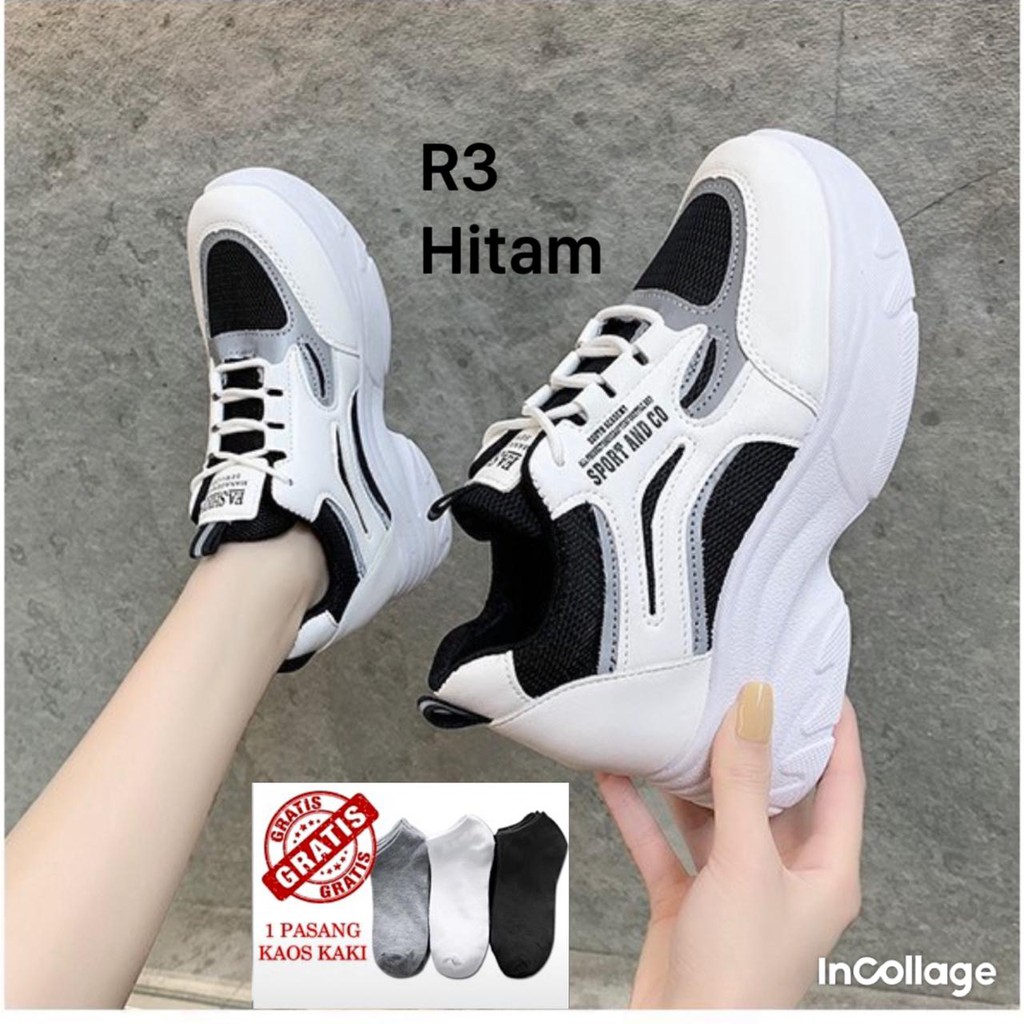 SEPATU WEDGES WANITA IMPOR  FASHION KOREA R3