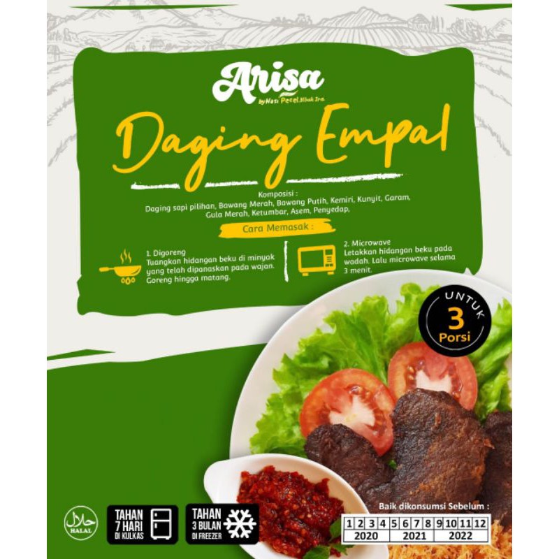 

Daging Empal Frozen Arisa