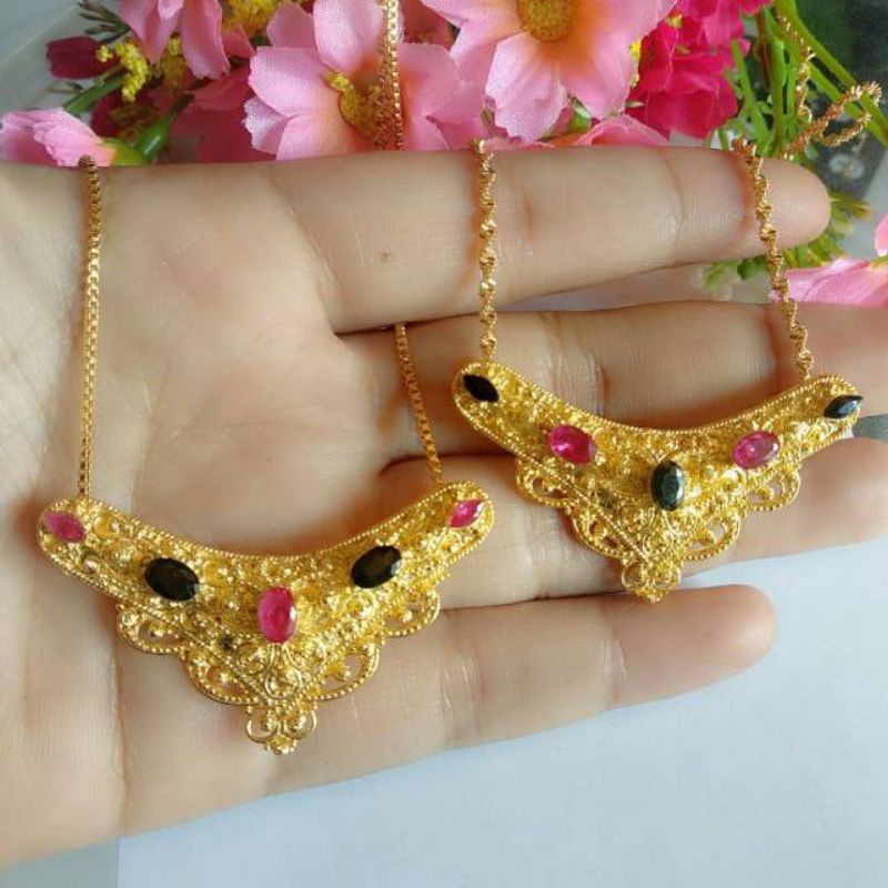 KALUNG LAPIS EMAS UKIRAN KHAS BALI