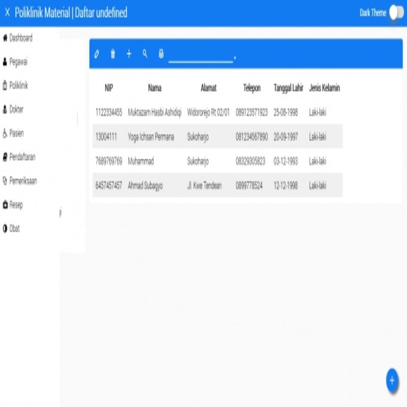 Sistem Informasi Poliklinik dengan PHP & MySQLi