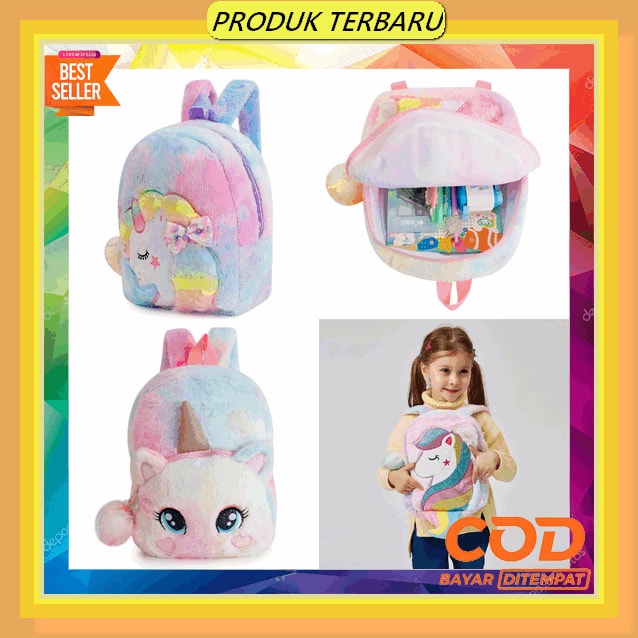 Syarkila - Tas Sekolah Anak Perempuan - Tas Ransel Anak Korea Import Terbaru 2022 - Tas Anak Paud Tk