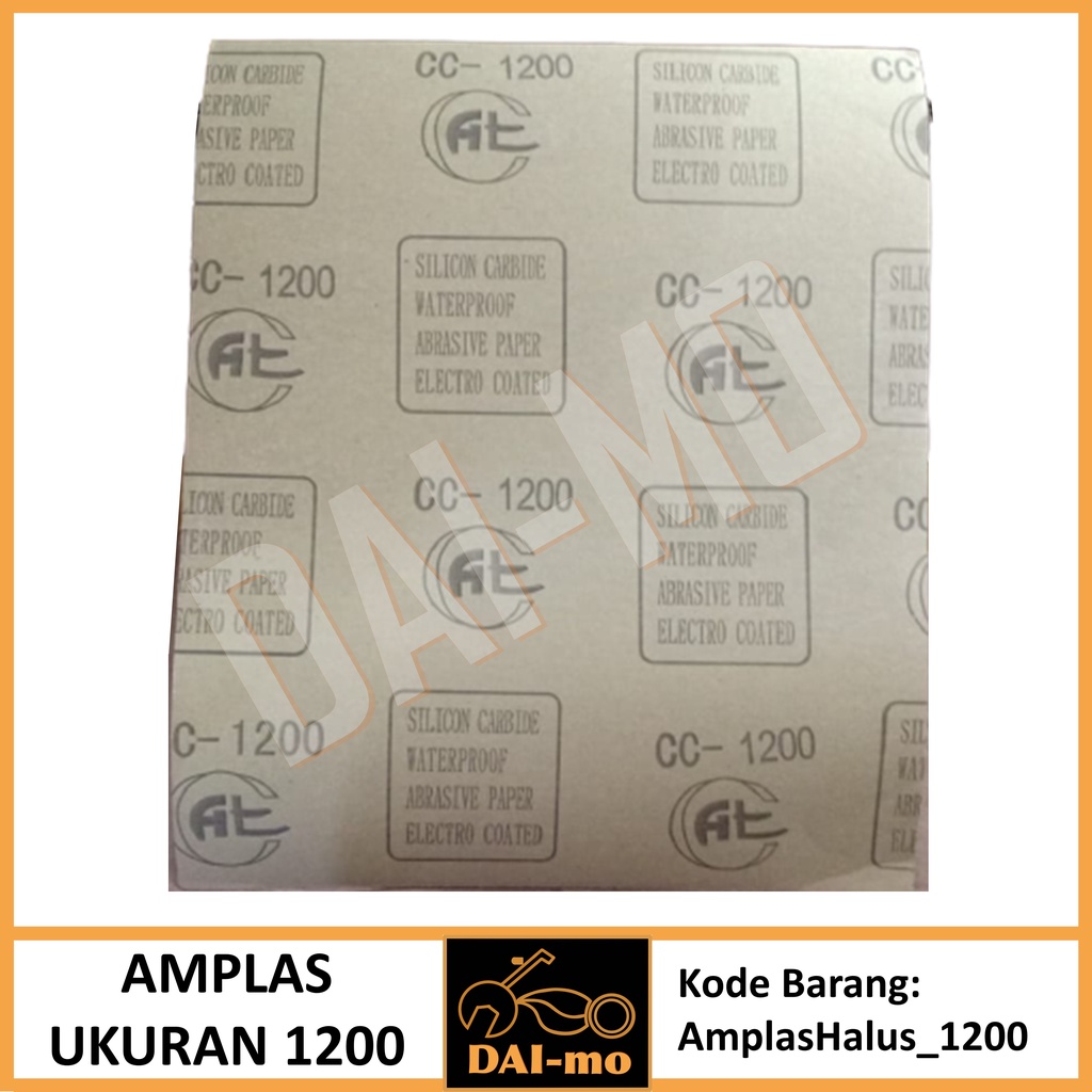 Amplas Kertas Halus CC-1200/ Amplas Kayu Tembok Per Lembar 23 x 28 cm Amplas Lembaran Grit 1200 Halu