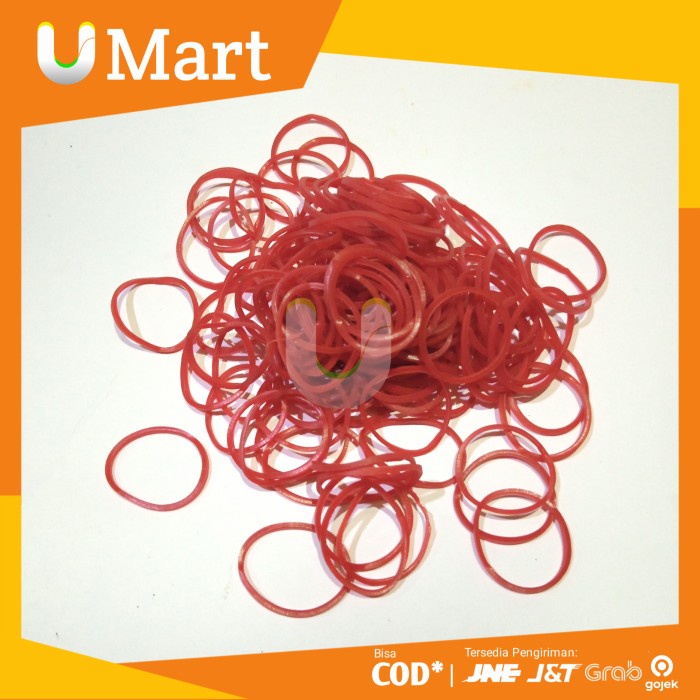 

U Mart - Karet Gelang Merah Kecil 1 pack 100 gram