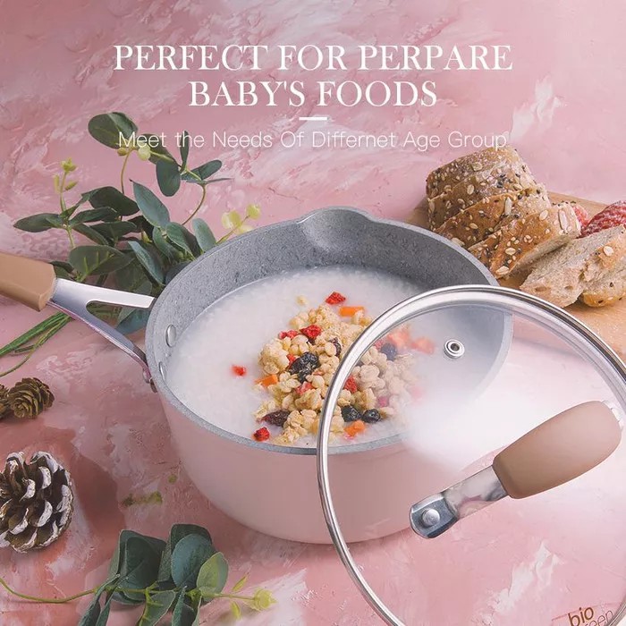 Promo Carote Bio-pink Kualitas Tinggi Non-stick Panci Panci Susu