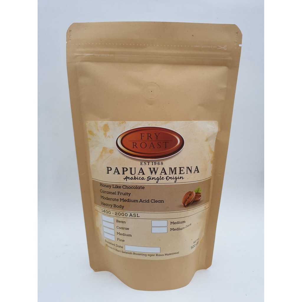 

KOPI ARABIKA PAPUA WAMENA 500 GRAM BIJI DAN BUBUK Bagus