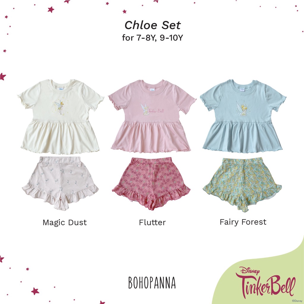 Bohopanna - Chloe Set Disney Tinker Bell / Setelan Anak Perempuan