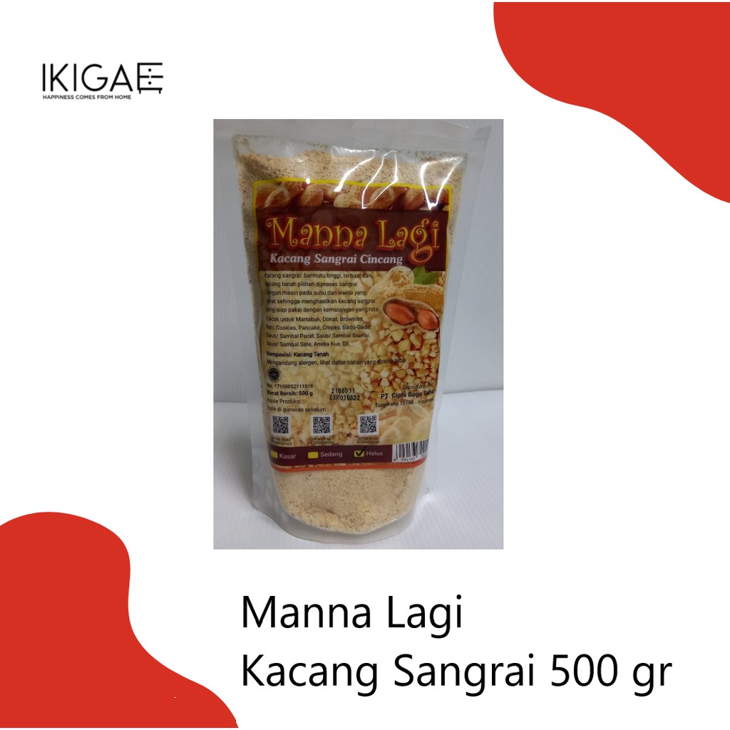 MANNA LAGI KACANG SANGRAI SERBAGUNA 500 GR