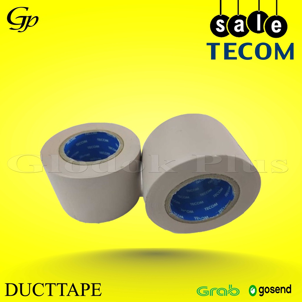 PVC Duct Tape Lem Merk TECOM - Isolasi pipa AC / Lakban pipa AC