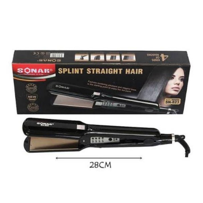 Alat Catok Catokan Pelurus Rambut Flat Lebar - Splint Straight Hair Sonar SN-823 ORI