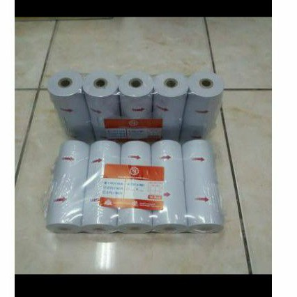 

Kertas Kasir HVS 75x60 1Ply (10 Roll) / Kertas Kasir 75x60 / Telstruk 75x60 1Ply
