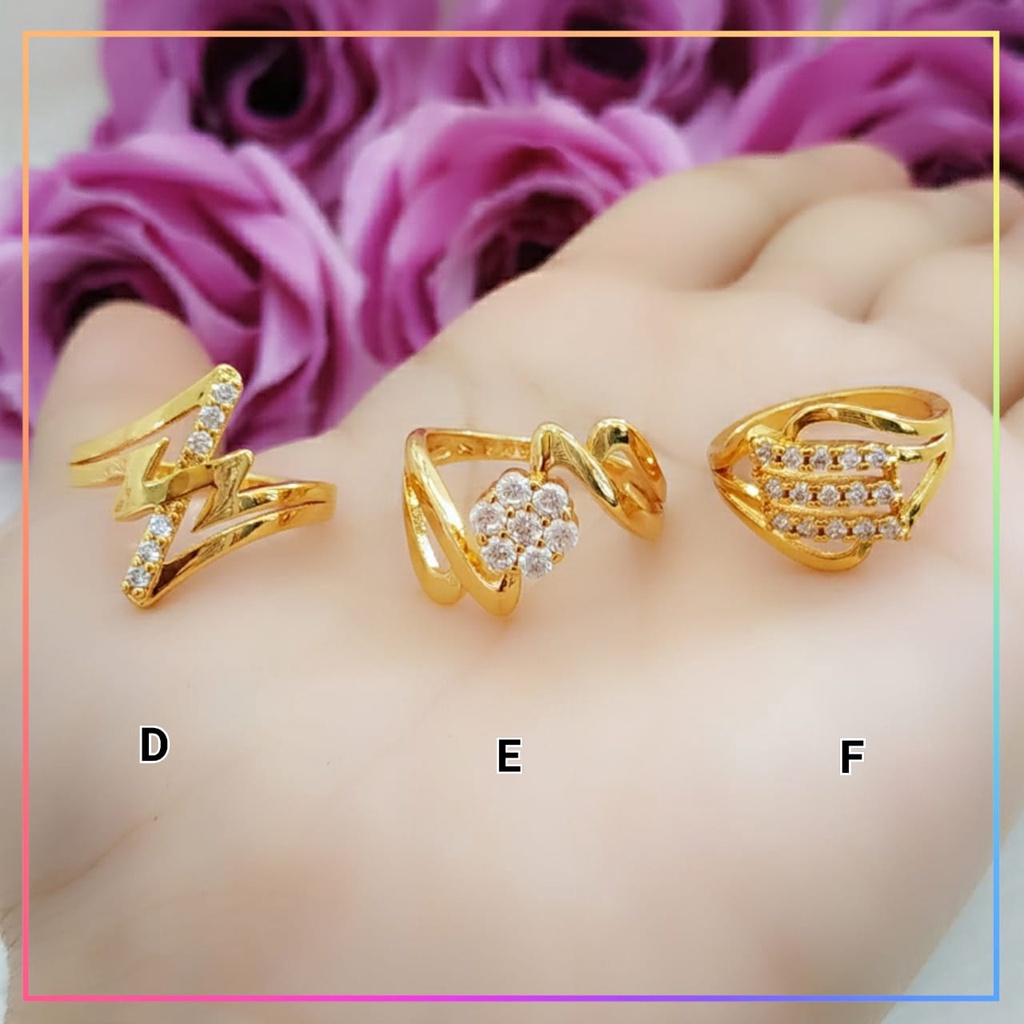 Cincin xuping cincin dewasa angsa termurah perhiasan lapis emas gold A130