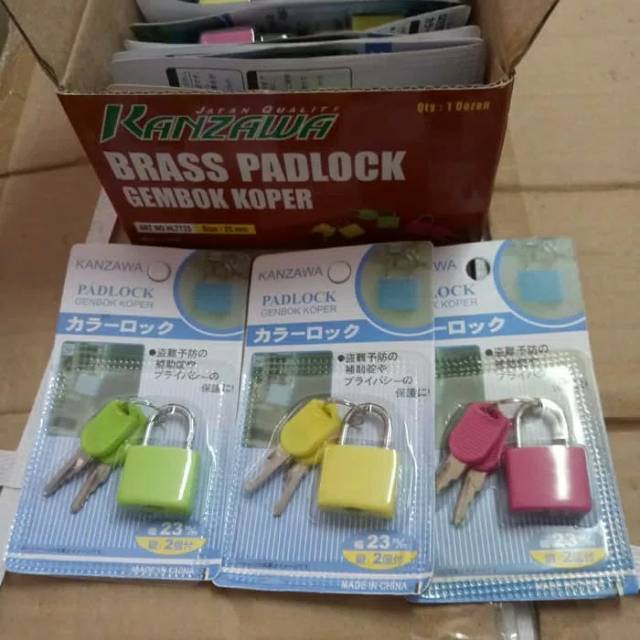 Gembok Koper Kanzawa 23mm