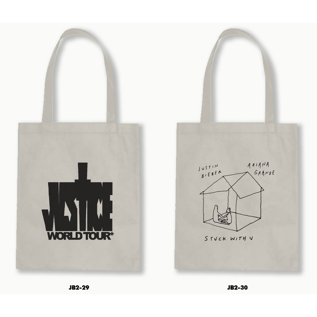 TOTE BAG BLACU - JUSTIN BIEBER 04