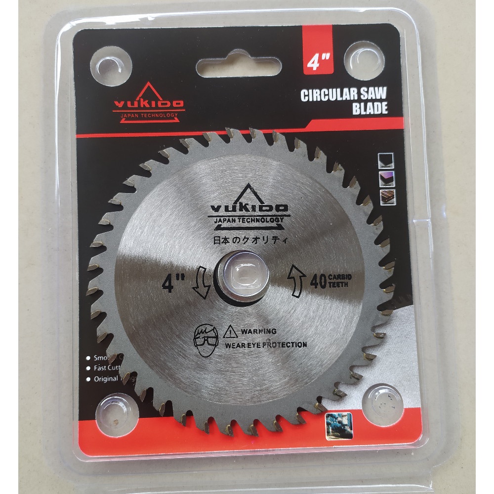 YUKIDO Mata Gergaji Kayu 4 Inch x 40T - Circular Saw Blade