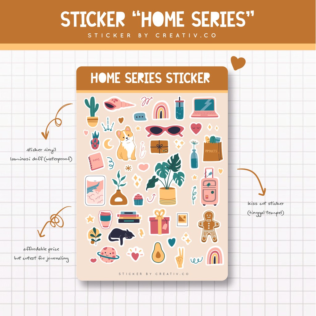 

STICKER HOME SERIES [KISS CUT] [STICKER MURAH] [ANTI AIR]
