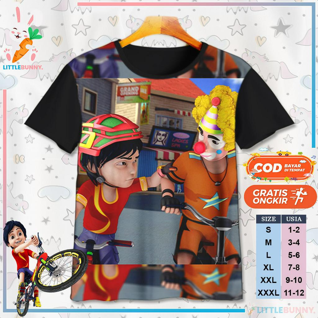 BAJU KAOS ANAK KARTUN 3D SHIVA V9 BAJU KAOS ANAK 3D SHIVA - LITTLE BUNNY