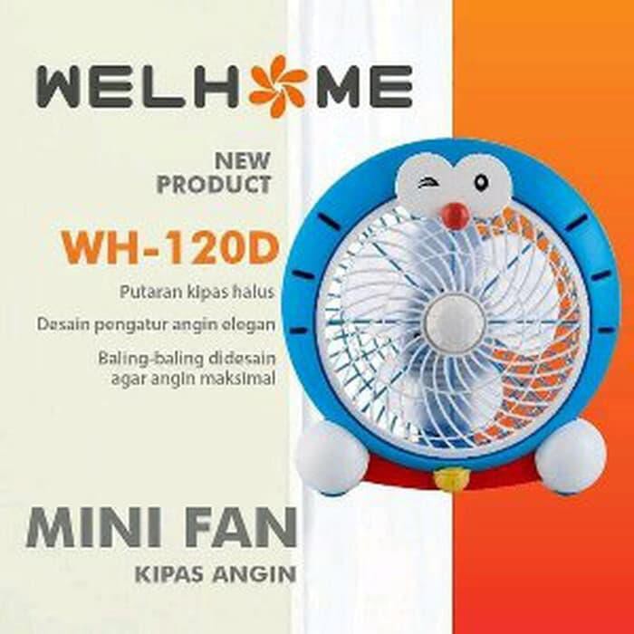 Kipas Angin Welhome WH 120D 10 inch Karakter Doraemon SNI