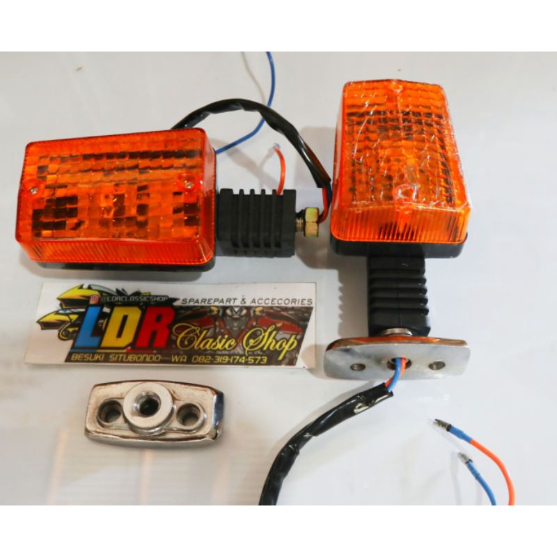 lampu sein kotak GL Max set pangkon sein GL