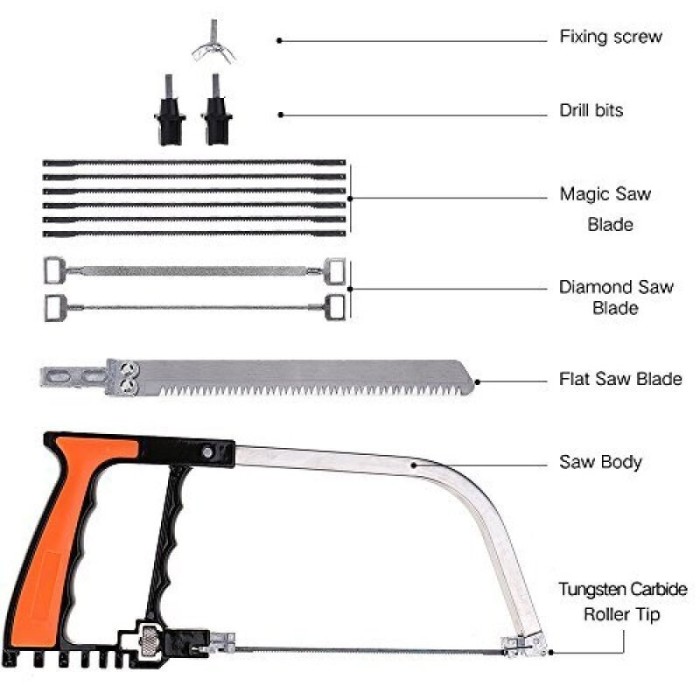 HIROKI MS1100 Magic Saw Gergaji Serbaguna Multifungsi Platinum Saw ORI