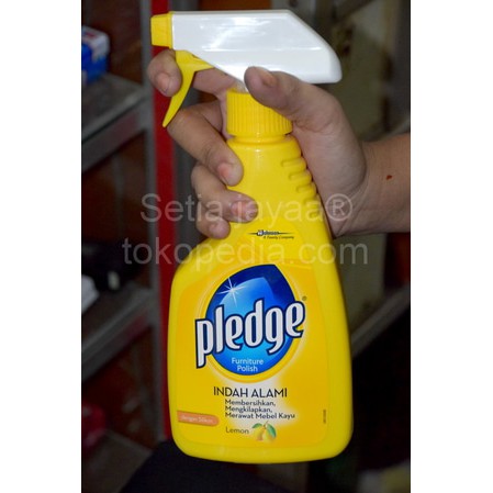 Lemon pledge SEMPROT 450ml / penggilap mebel / meja / perabot / cat / dasboard