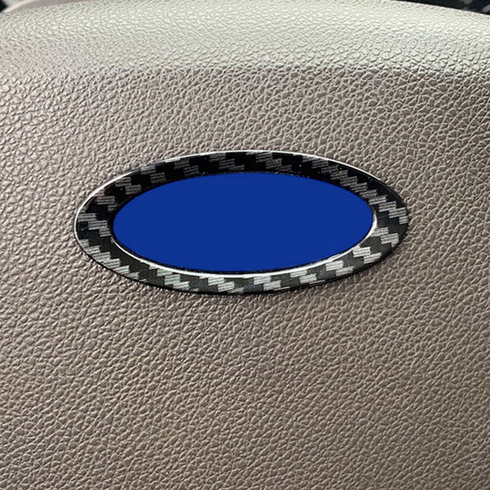 Setir Mobil Logo Ring Stiker Dekorasi Trim Cover Untuk Ford Fiesta 2009-2013 Ecospoot 2013-2017 Aksesoris