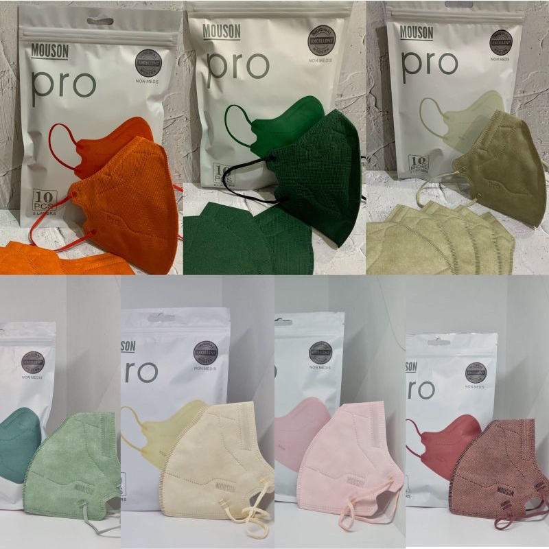masker KN95 PRO Mouson dan Kn95 5D Mouson 10 pcs