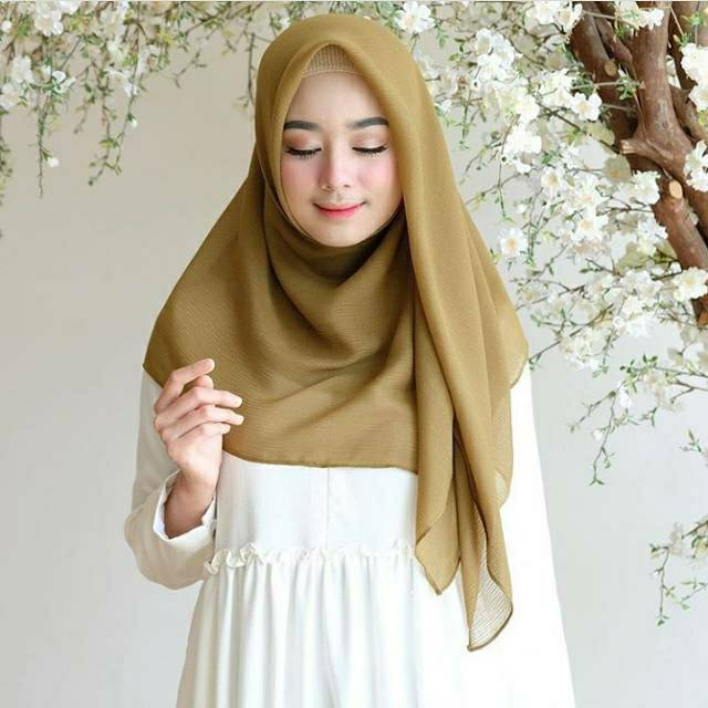 Hijab Segi Empat Cornskin Premium / Segiempat Cornskin