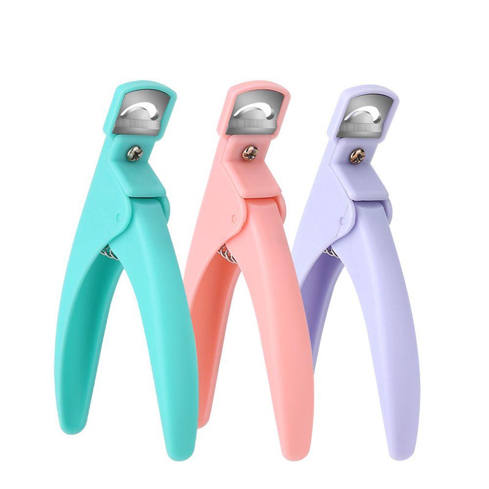 Mxbeauty Nail Tips Cutter 1pc Lurus French Nail Catcher Trimmer Kuku Palsu/Kuku Palsu/Pemangkas Kuku Buatan Berbentuk U Manicure Pedicure