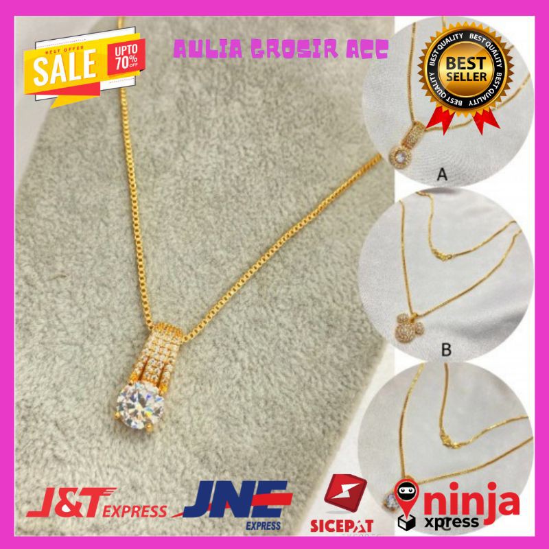 KALUNG EMAS KALUNG ANAK KALUNG DEWASA KALUNG TITANIUM KALUNG MONEL KALUNG LIONTIN FASHION WANITA