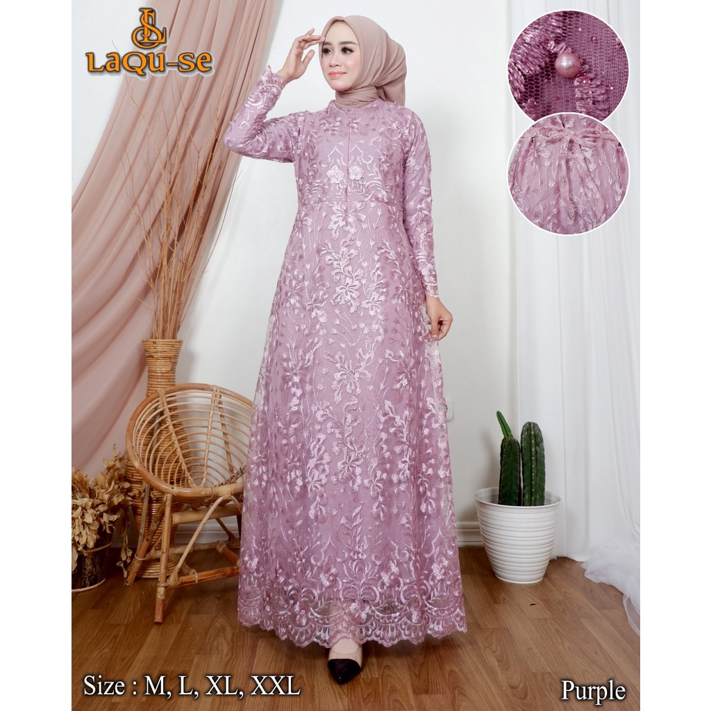 Gamis Dress Kebaya Wanita Remaja Untuk Pesta Kondangan Kekinian Termurah By Laquse_kebaya2