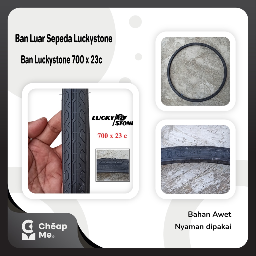 Ban Luar Sepeda Luckystone 700 x 23c / Ban Luar Murah 700 x 23c Luckystone / Ban Luar Sepeda Fixie R