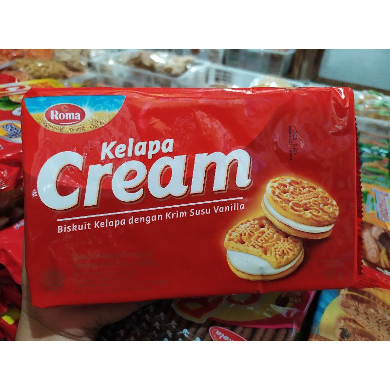 

ROTI ROMA BISKUIT KELAPA CREAM DENGAN SUSU VANILLA