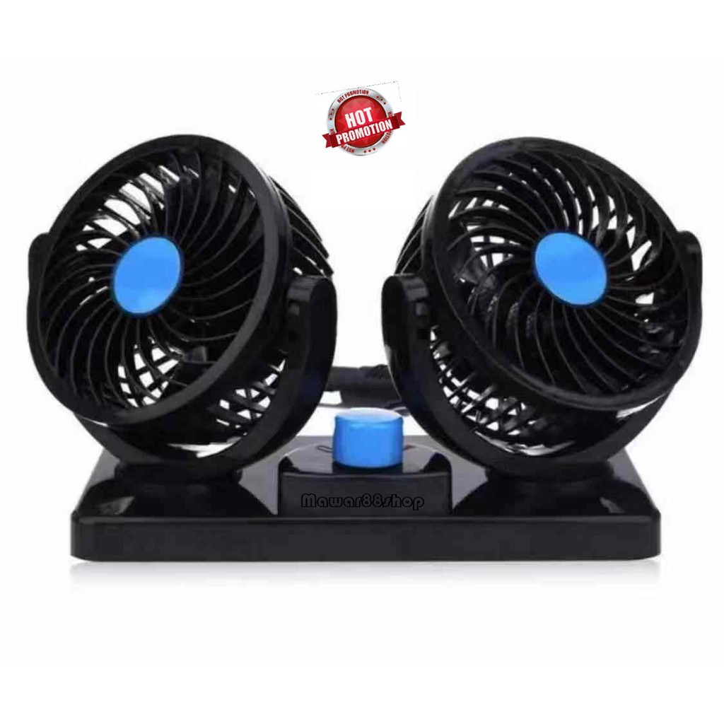 Kipas Angin Mobil Ganda Fan T303 &amp; T304 - Hitam