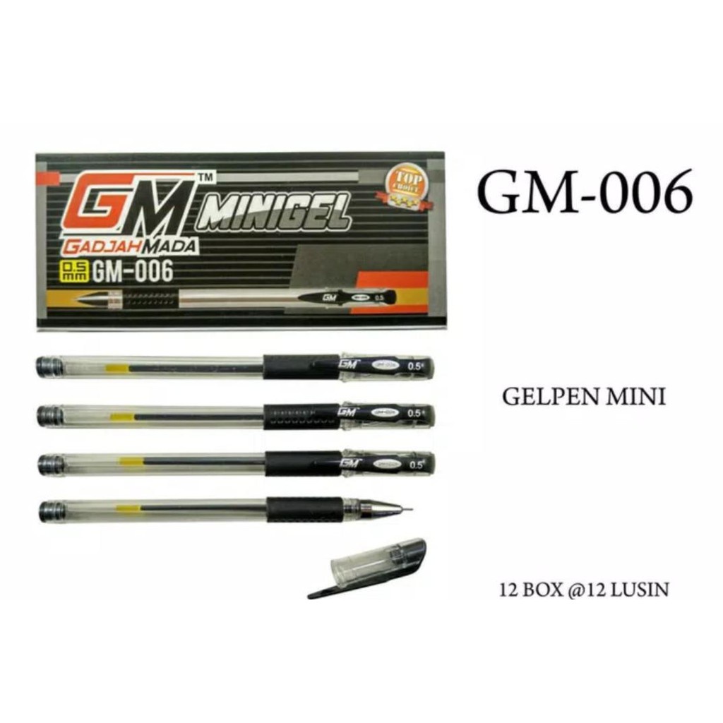 

Pulpen Gel GM 006 Kualitas Tinta Standar Internasional