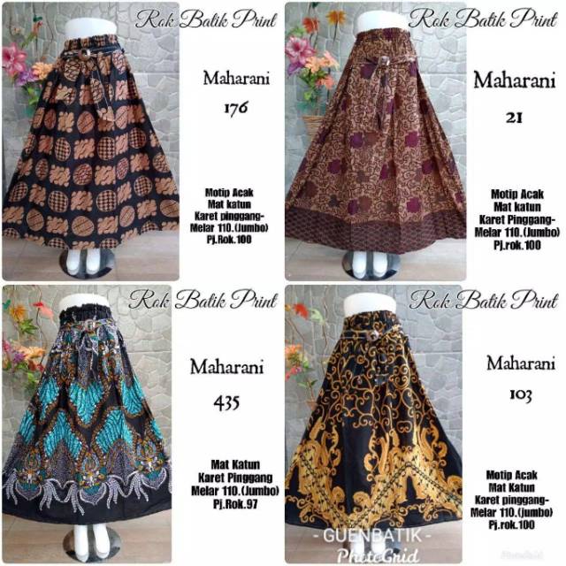 ROK BATIK PRINT MAHARANI original BATIK PEKALONGAN