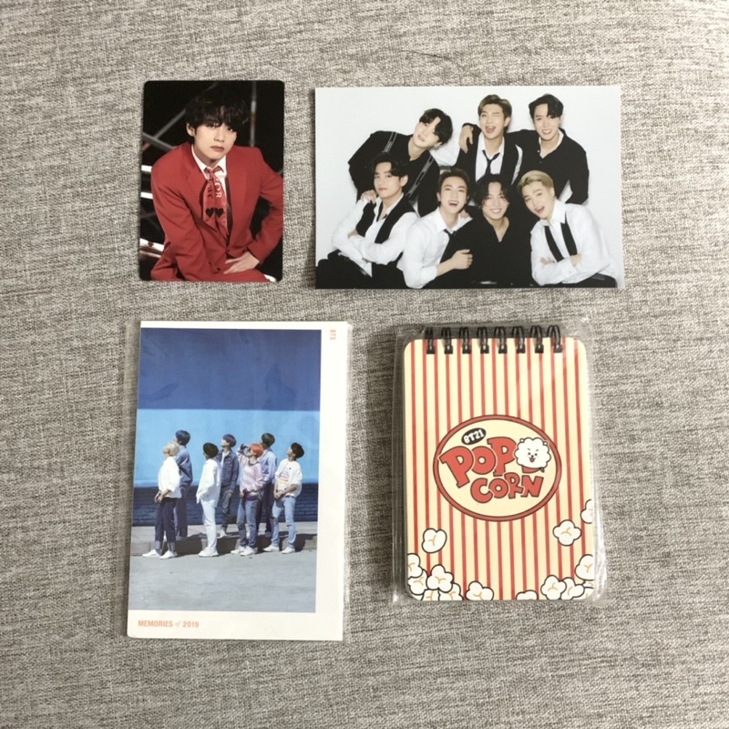 SHARING BTS ITEM MINI PC POSTRCARD NYEL MEMORIES 2019 BT21 MINI MEMO RJ