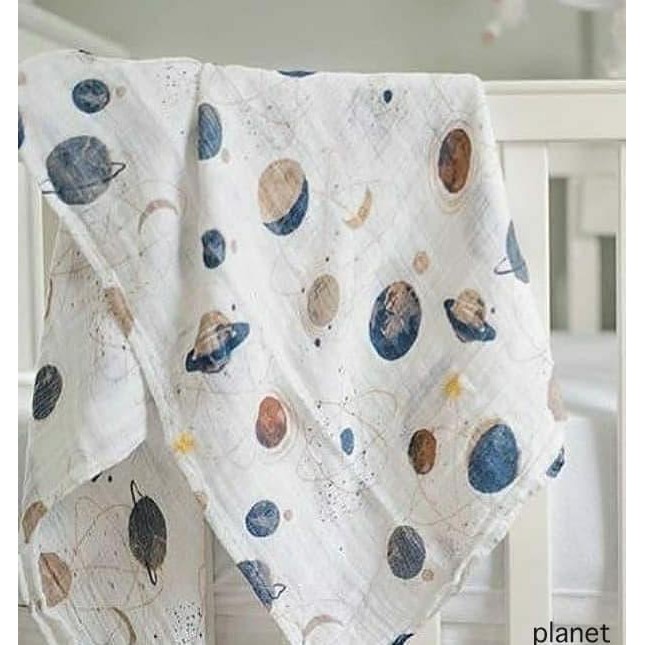 Muslin Bamboo Cotton Organic - Muslin Bamboo Blanket - Bedong Muslin