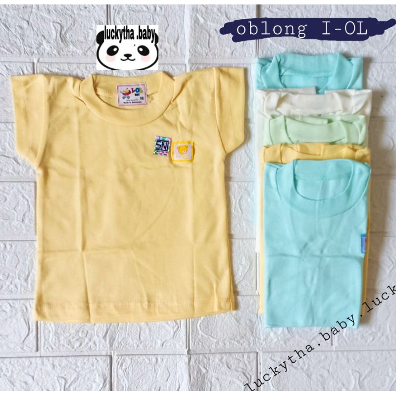 3pcs_oblong kaos baby polos IOL S.M.L.XL/ OBLONG BAYI POLOS IOL