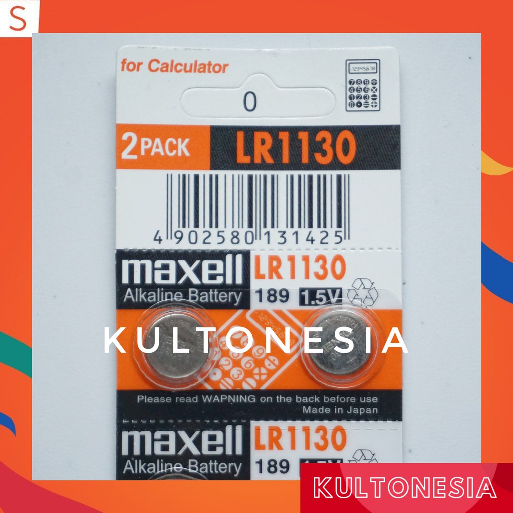 Baterai Battery Batere Kancing Maxell LR1130 AG10 LR 1130