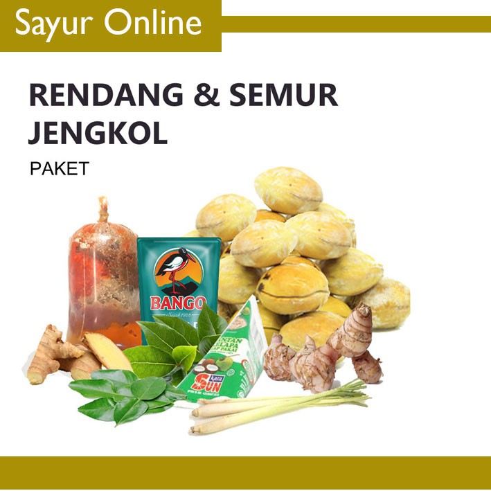 

[SayurOnline] PAKET LENGKAP RENDANG / SEMUR JENGKOL [1 Paket]