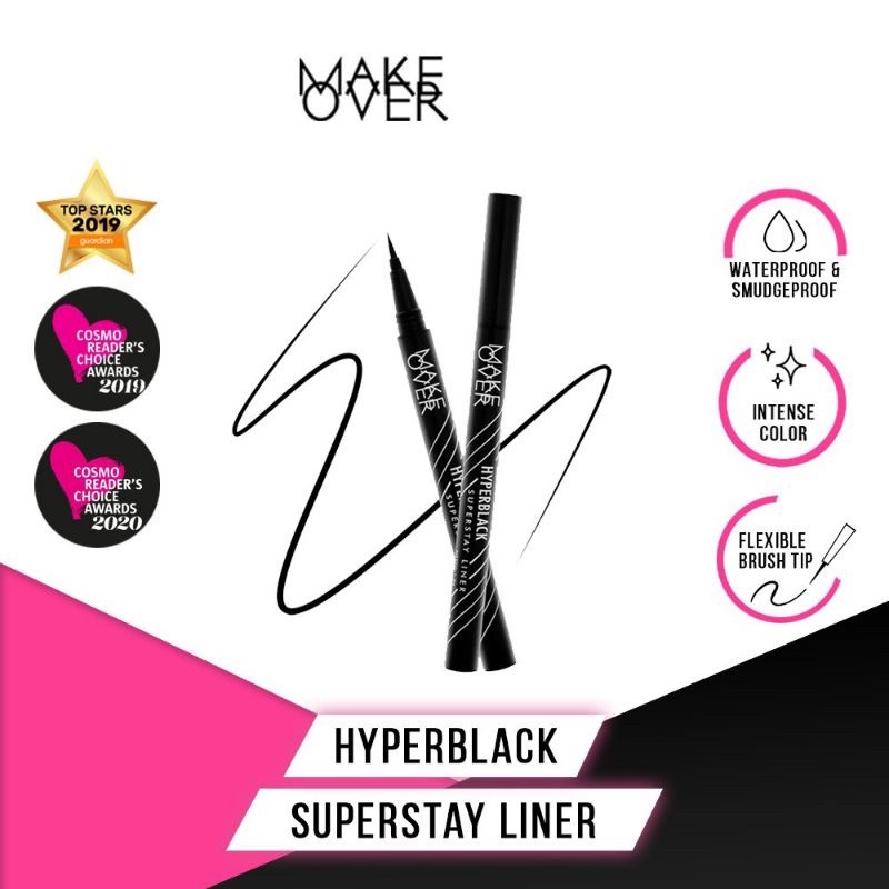 MAKE OVER HYPERBLACK SUPERSTAY EYELINER