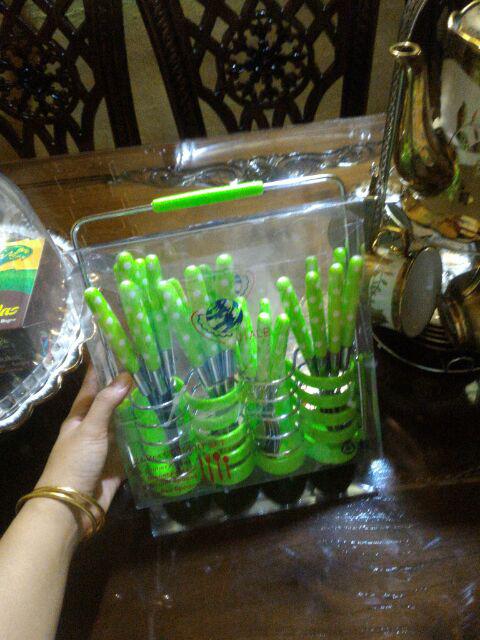 Sendok Polkadot Set  24 Pcs