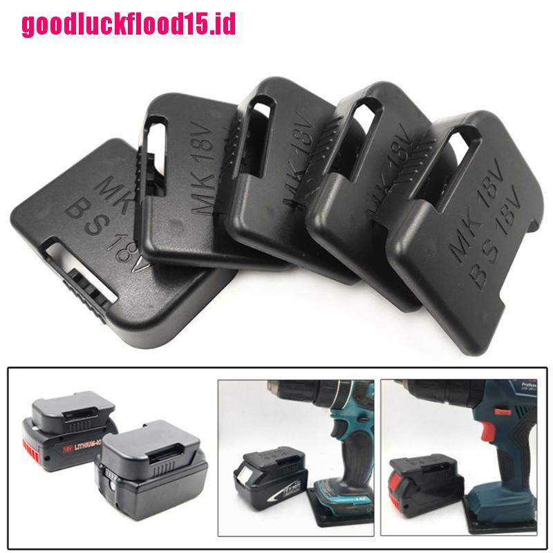(LUCKID) Rak Holder Penyimpanan Baterai Makita / Bosch 18V