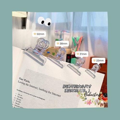 

Transparant Paper Clip Plastik Bening