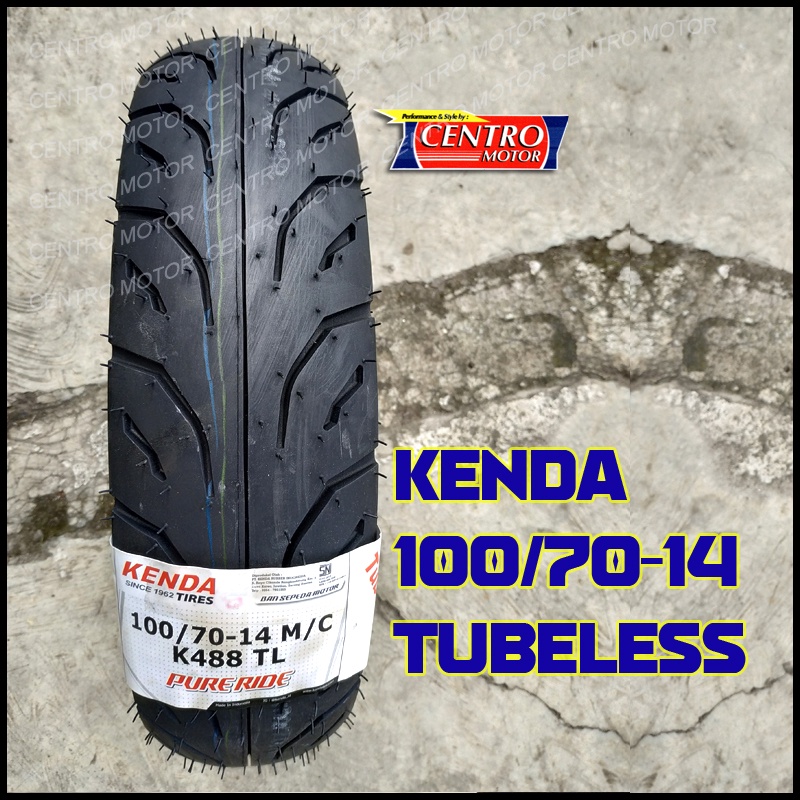 BAN YAMAHA GEAR 125/X-RIDE BELAKANG UKURAN 100/70-14 KENDA K488 TUBELESS
