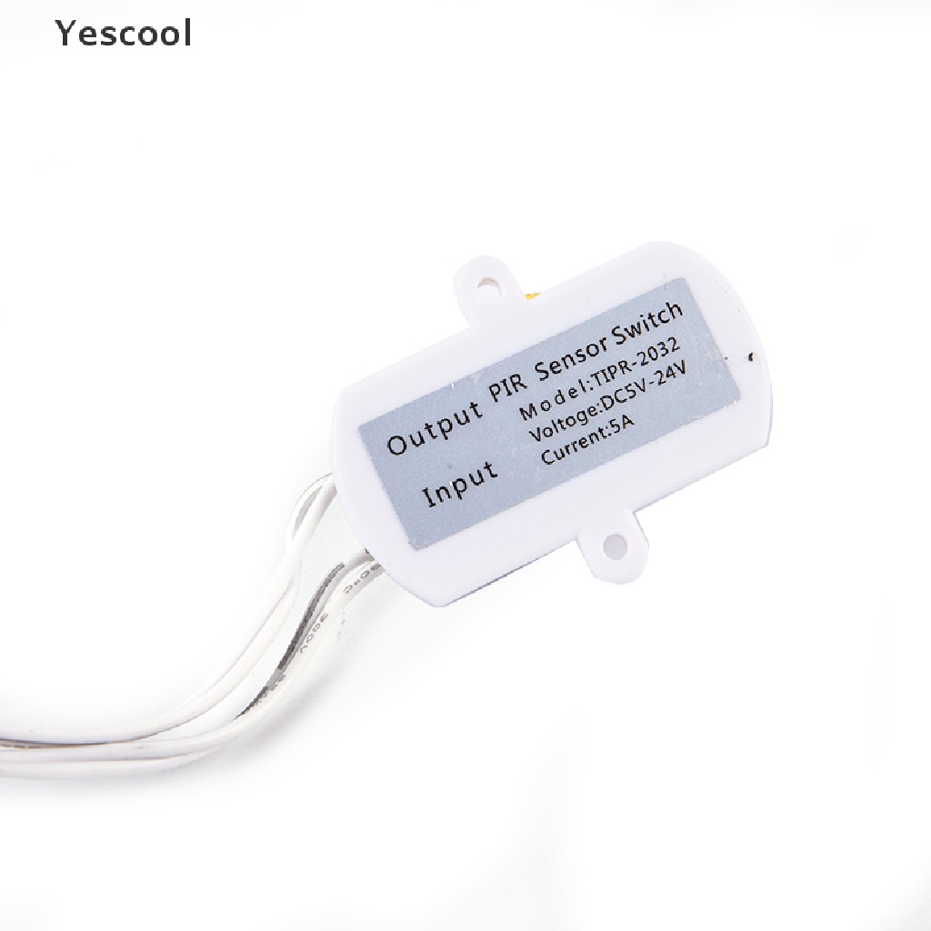 Yescool Switch Sensor Gerak PIR Inframerah DC 5 / 12 / 24V Untuk Lampu Strip