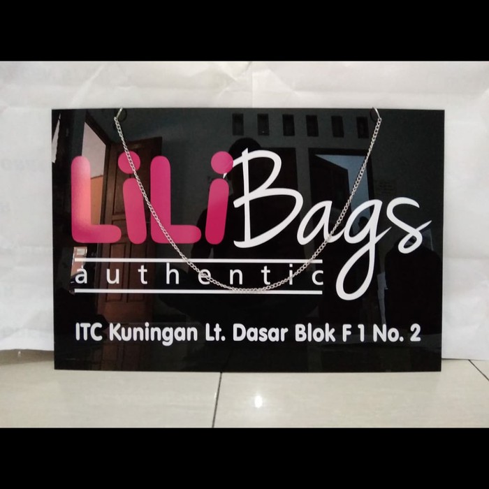Papan nama toko acrylic ukuran 30 x 45 Shopee Indonesia Papan nama toko acrylic ukuran 30 x 45 Shopee Indonesia