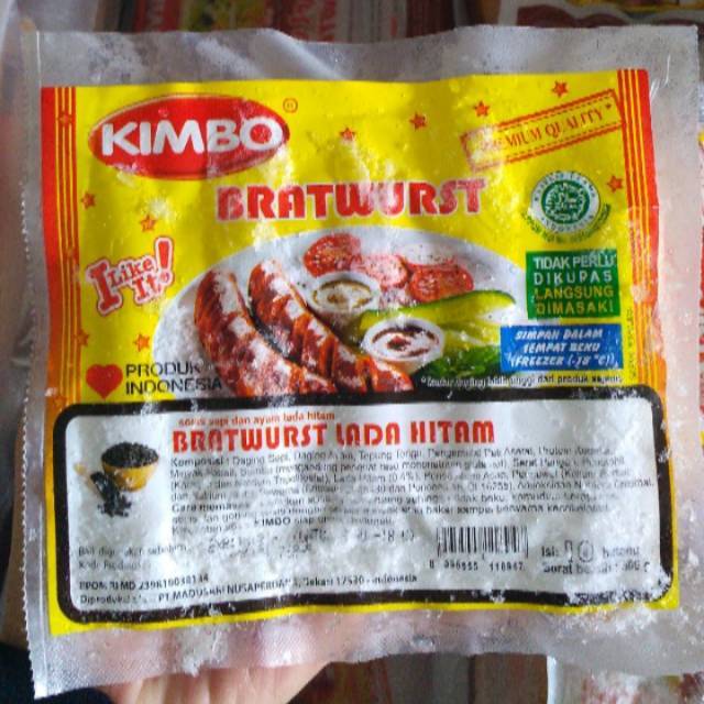 

KIMBO Sosis Bratwurst Lada Hitam 500gr