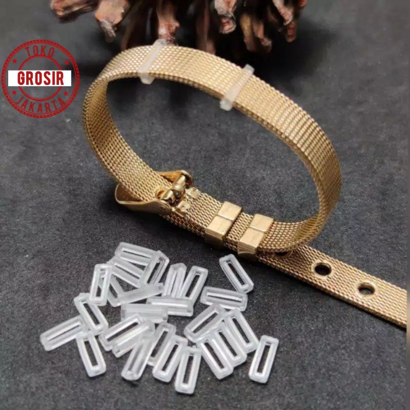 Pembatas Karet Stopper Rubber Gelang Jam Titanium